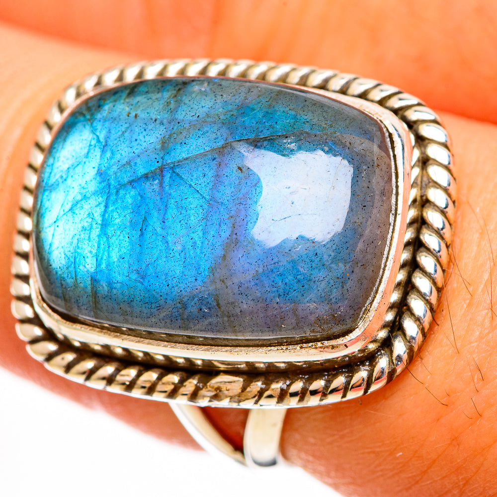 Labradorite Rings handcrafted by Ana Silver Co - RING113721