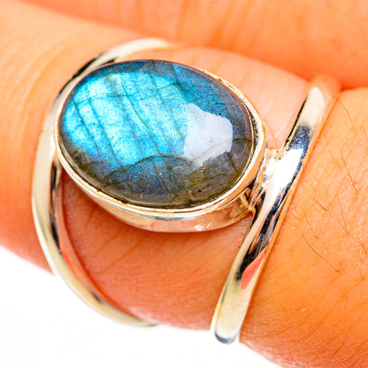 Labradorite Rings handcrafted by Ana Silver Co - RING113723