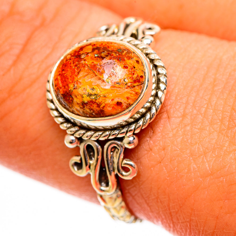 Sponge Coral Rings handcrafted by Ana Silver Co - RING113733