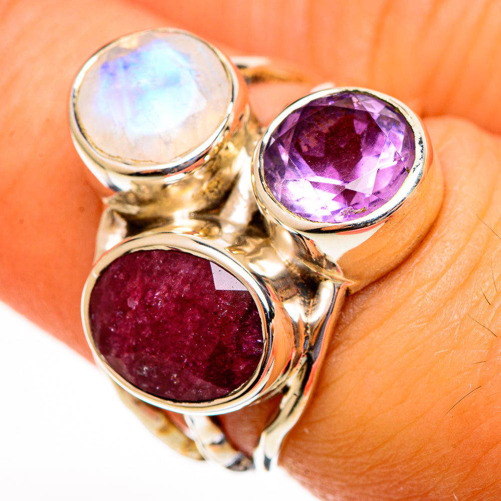 Red Sillimanite Rings handcrafted by Ana Silver Co - RING113750