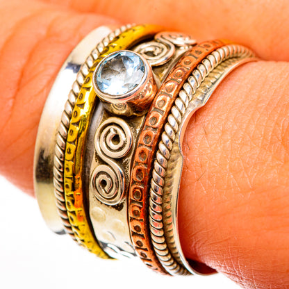 Blue Topaz Rings handcrafted by Ana Silver Co - RING113754