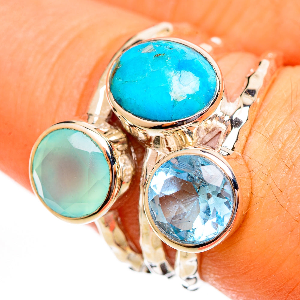 Chrysocolla Rings handcrafted by Ana Silver Co - RING113758