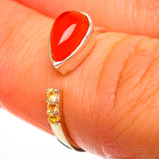 Carnelian Rings handcrafted by Ana Silver Co - RING113767