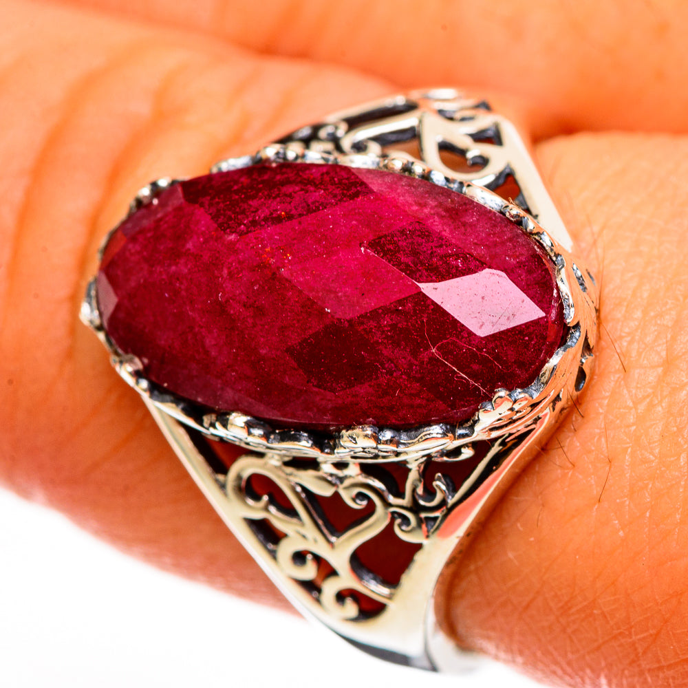 Red Sillimanite Rings handcrafted by Ana Silver Co - RING113770