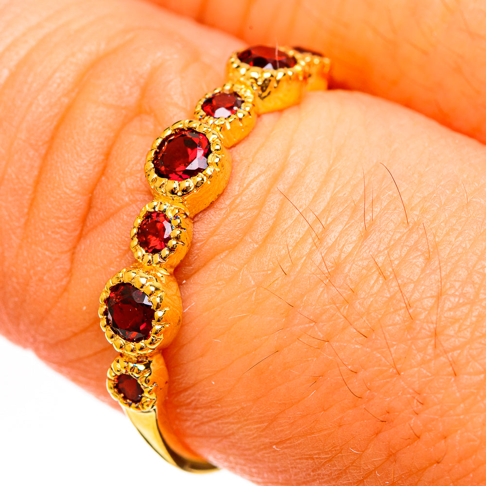 Garnet Rings handcrafted by Ana Silver Co - RING113773