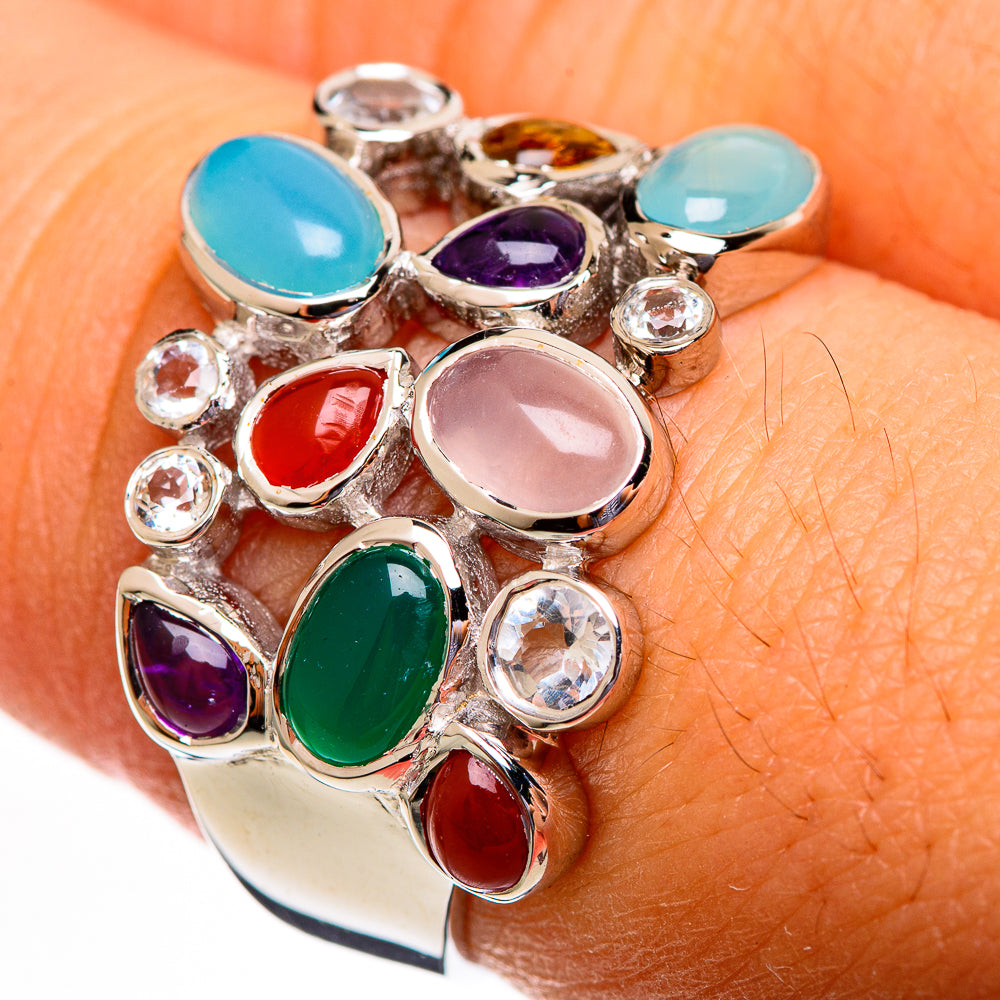 Green Onyx Rings handcrafted by Ana Silver Co - RING113783