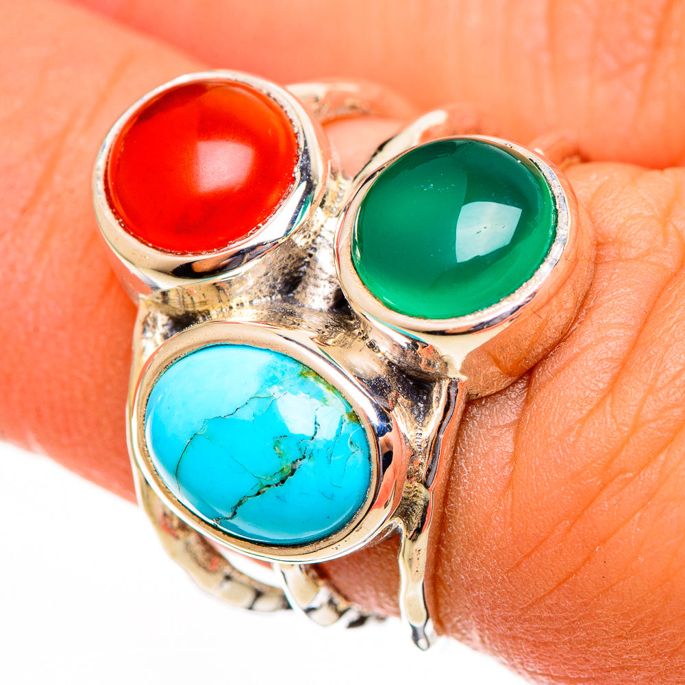 Chrysocolla Rings handcrafted by Ana Silver Co - RING113784