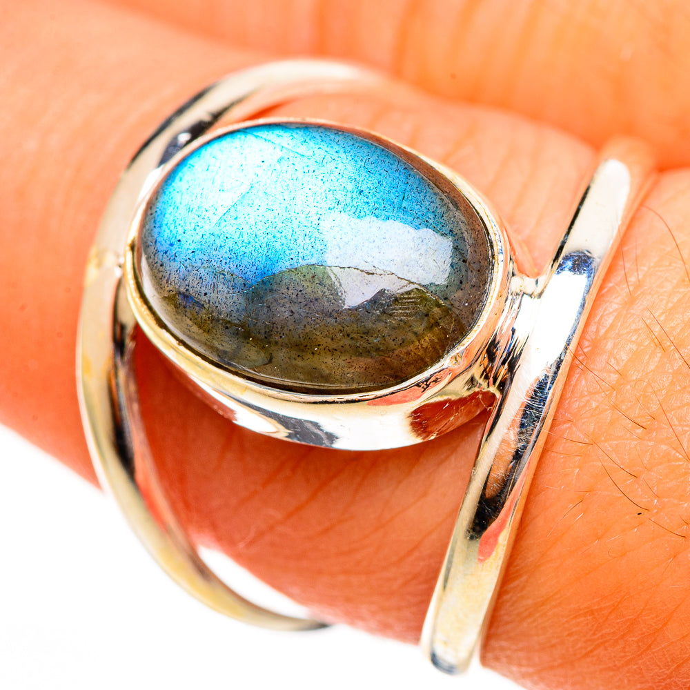 Labradorite Rings handcrafted by Ana Silver Co - RING113794