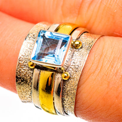Blue Topaz Rings handcrafted by Ana Silver Co - RING113797