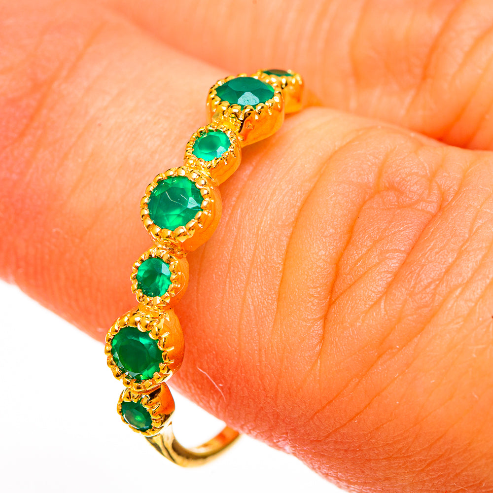Green Onyx Rings handcrafted by Ana Silver Co - RING113798