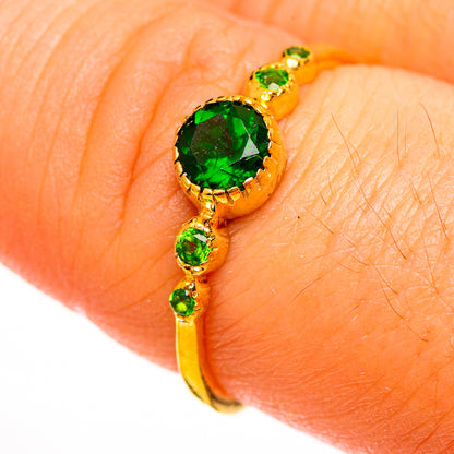 Chrome Diopside Rings handcrafted by Ana Silver Co - RING113799