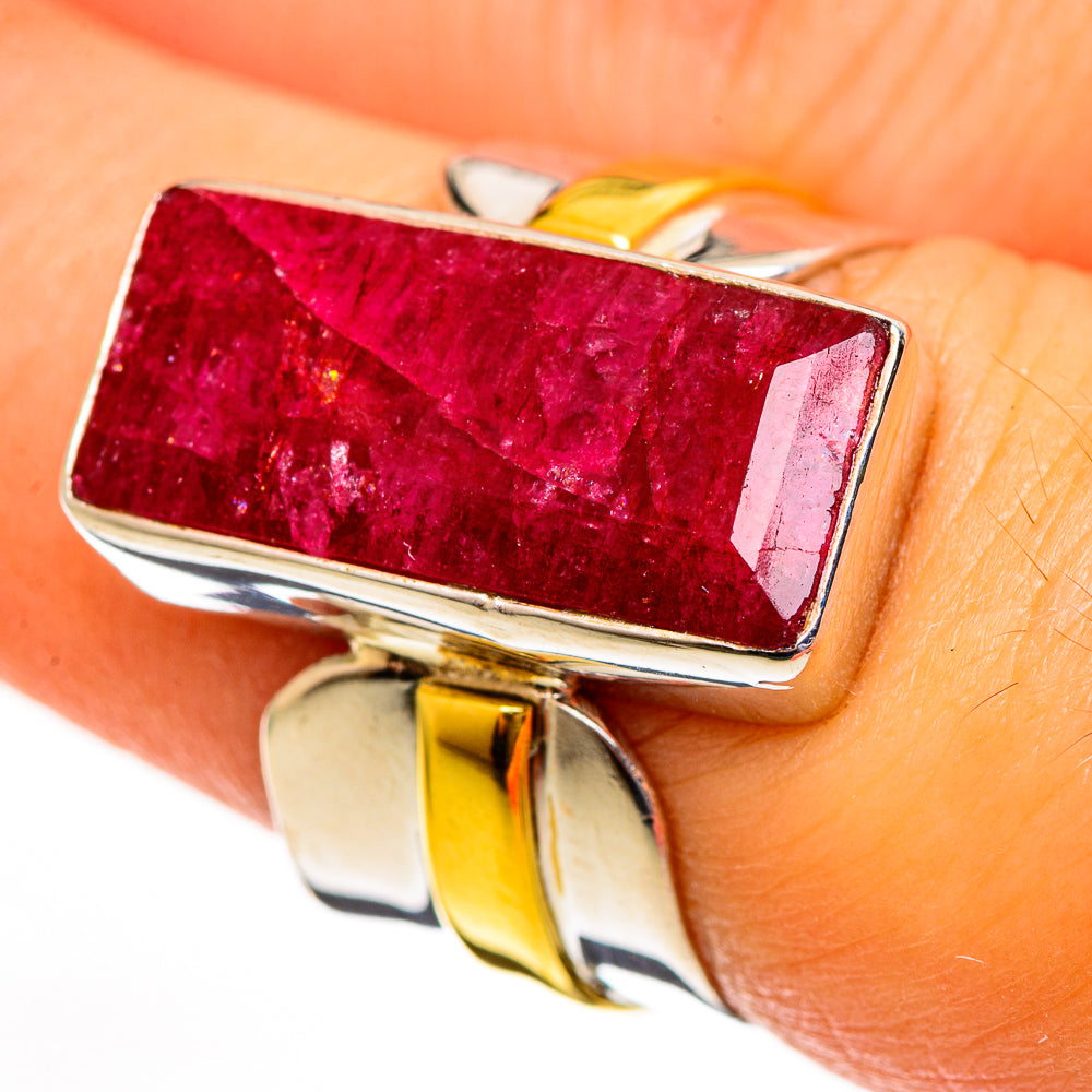 Red Sillimanite Rings handcrafted by Ana Silver Co - RING113807