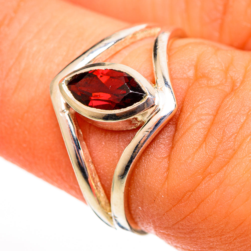 Garnet Rings handcrafted by Ana Silver Co - RING113809