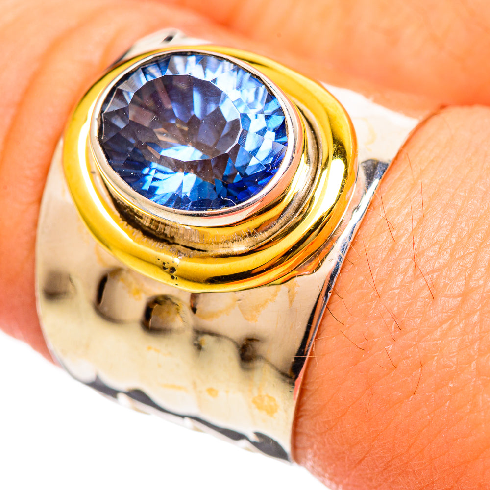 Blue Mystic Topaz Rings handcrafted by Ana Silver Co - RING113834
