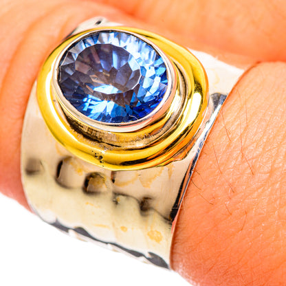 Blue Mystic Topaz Rings handcrafted by Ana Silver Co - RING113834