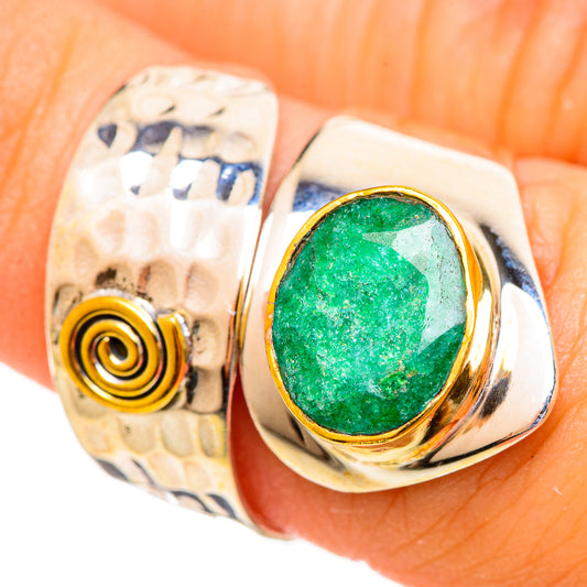 Green Sillimanite Rings handcrafted by Ana Silver Co - RING113837