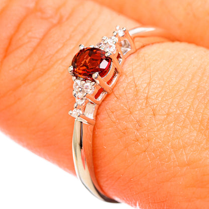 Garnet Rings handcrafted by Ana Silver Co - RING113849