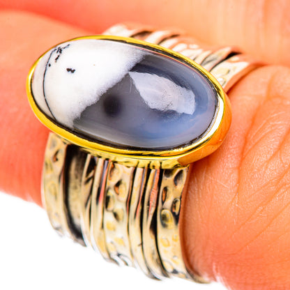Dendritic Opal Rings handcrafted by Ana Silver Co - RING113853