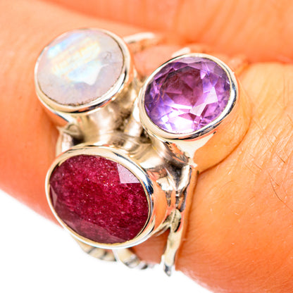 Red Sillimanite Rings handcrafted by Ana Silver Co - RING113860
