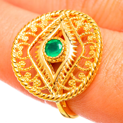 Green Onyx Rings handcrafted by Ana Silver Co - RING113872
