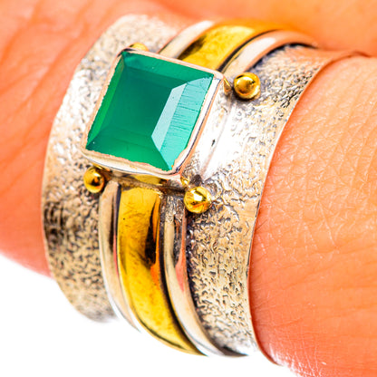 Green Onyx Rings handcrafted by Ana Silver Co - RING113875