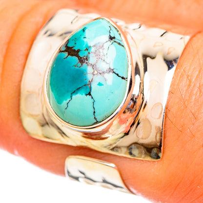 Tibetan Turquoise Rings handcrafted by Ana Silver Co - RING113898