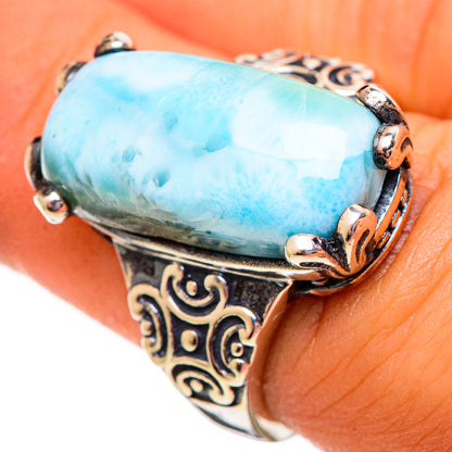 Larimar Rings handcrafted by Ana Silver Co - RING113900