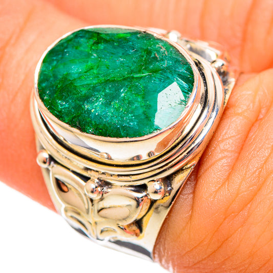 Green Sillimanite Rings handcrafted by Ana Silver Co - RING113905