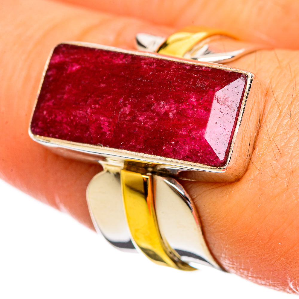 Red Sillimanite Rings handcrafted by Ana Silver Co - RING113911