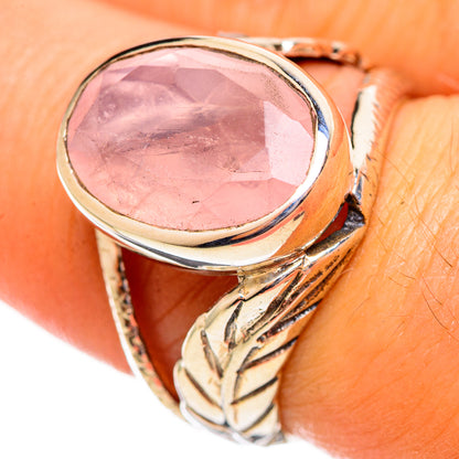 Rose Quartz Rings handcrafted by Ana Silver Co - RING113912