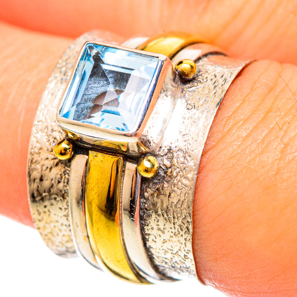 Blue Topaz Rings handcrafted by Ana Silver Co - RING113927