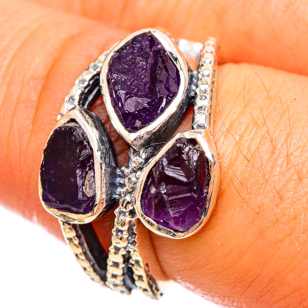 Amethyst Rings handcrafted by Ana Silver Co - RING113941