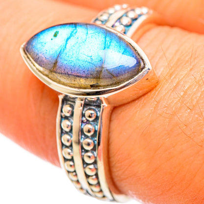 Labradorite Rings handcrafted by Ana Silver Co - RING113952
