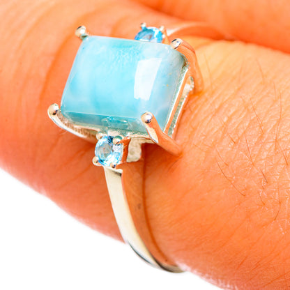 Larimar Rings handcrafted by Ana Silver Co - RING113953