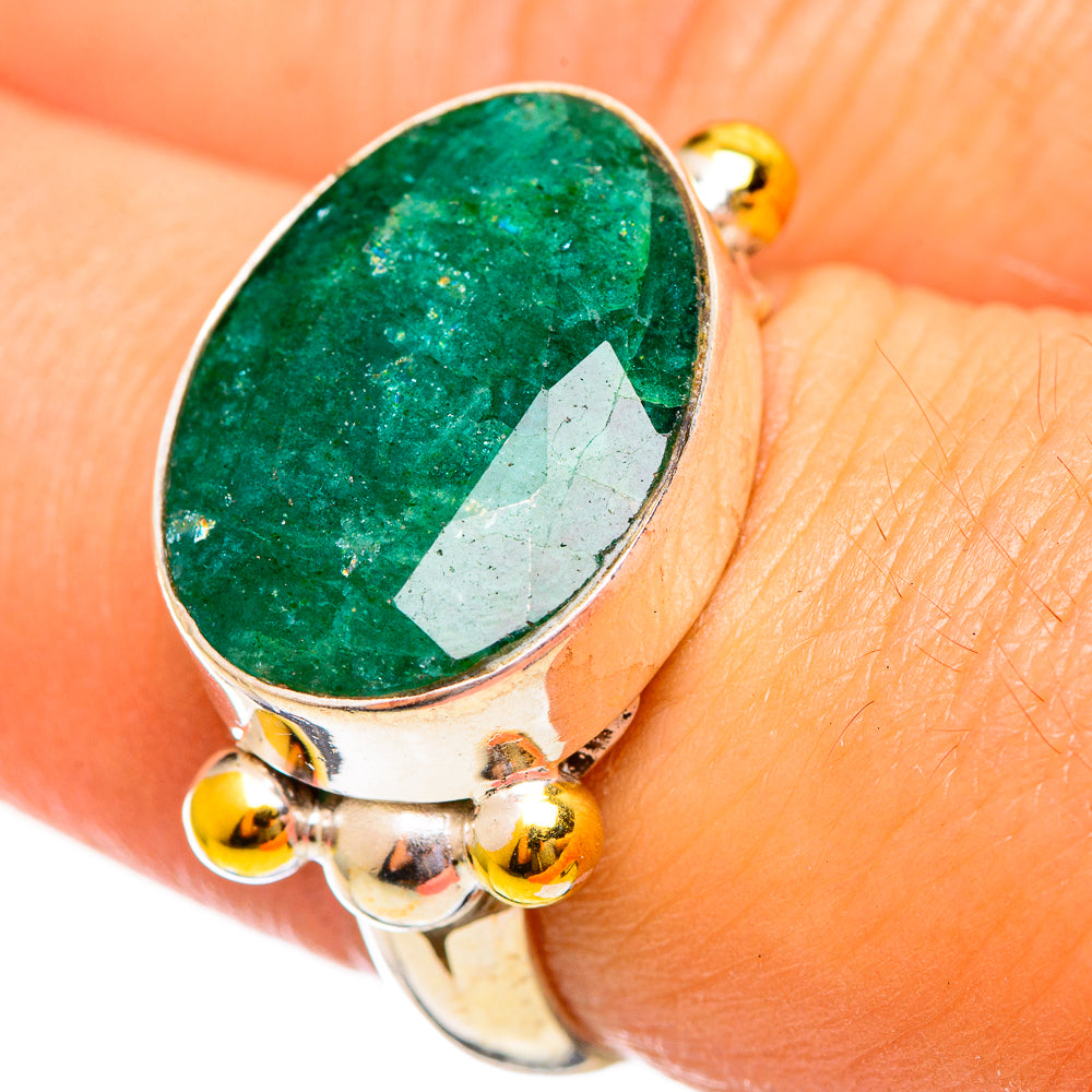 Green Sillimanite Rings handcrafted by Ana Silver Co - RING113966