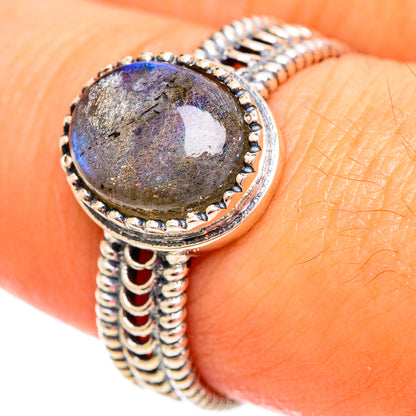 Labradorite Rings handcrafted by Ana Silver Co - RING113985