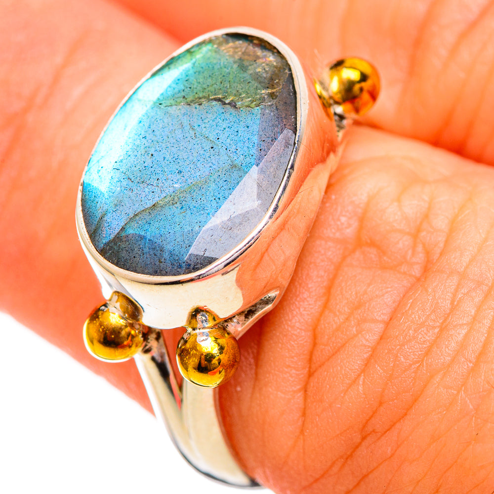 Labradorite Rings handcrafted by Ana Silver Co - RING113987