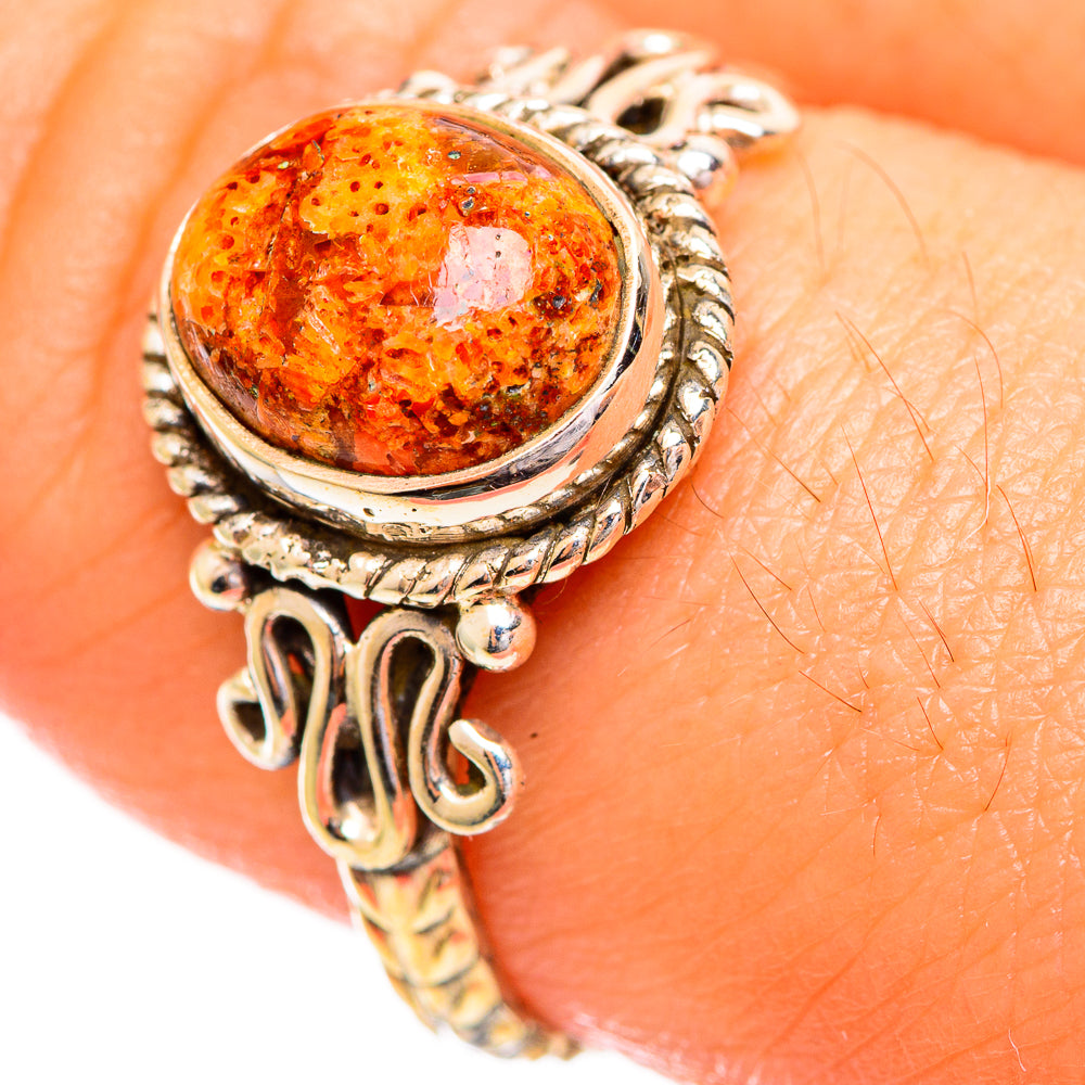 Sponge Coral Rings handcrafted by Ana Silver Co - RING113997