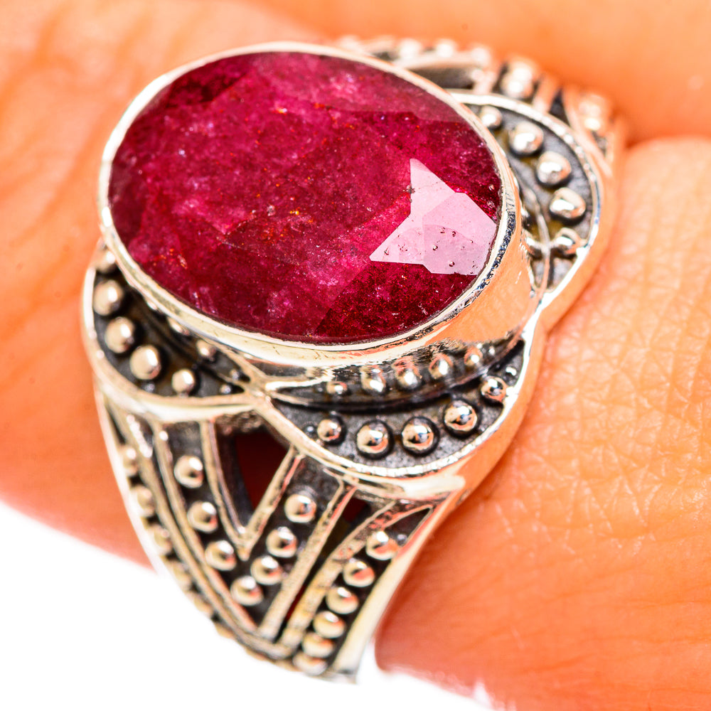 Red Sillimanite Rings handcrafted by Ana Silver Co - RING113998