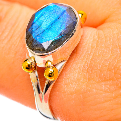 Labradorite Rings handcrafted by Ana Silver Co - RING114010