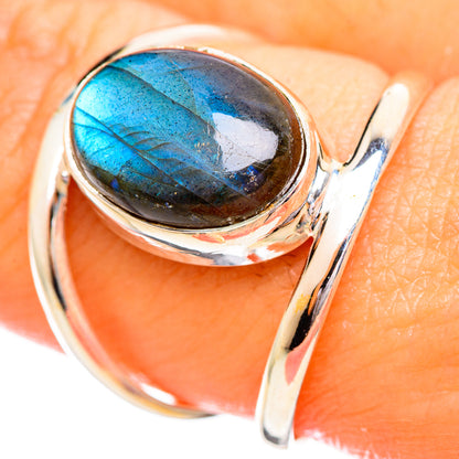 Labradorite Rings handcrafted by Ana Silver Co - RING114014
