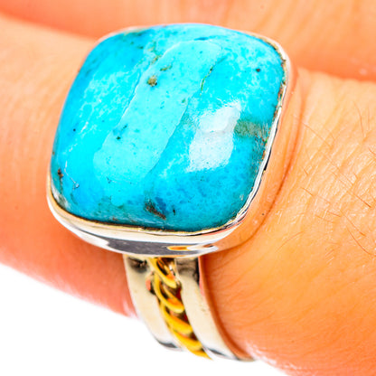 Chrysocolla Rings handcrafted by Ana Silver Co - RING114016