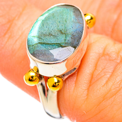 Labradorite Rings handcrafted by Ana Silver Co - RING114017