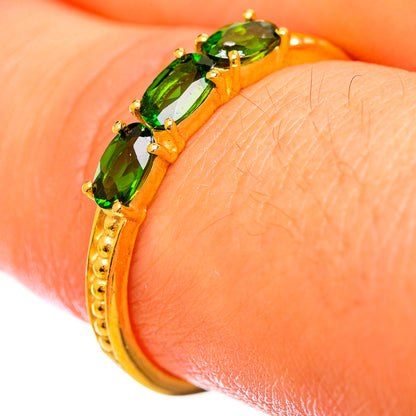 Chrome Diopside Rings handcrafted by Ana Silver Co - RING114020