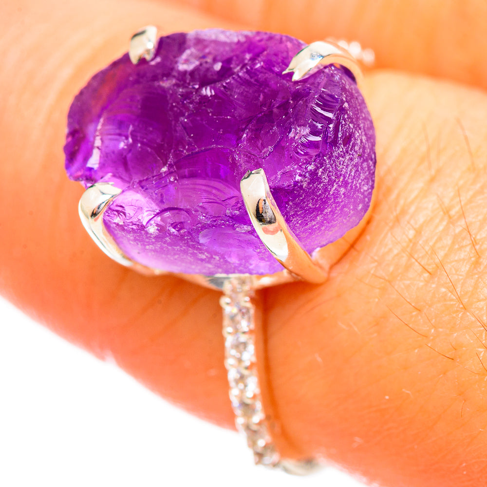 Amethyst Rings handcrafted by Ana Silver Co - RING114023
