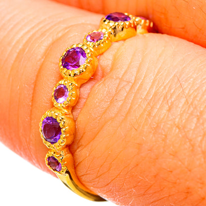 Amethyst Rings handcrafted by Ana Silver Co - RING114025