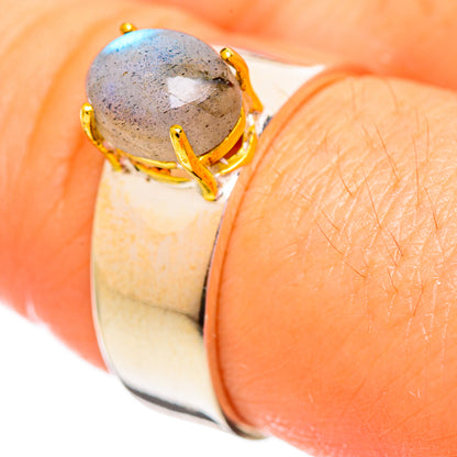 Labradorite Rings handcrafted by Ana Silver Co - RING114031