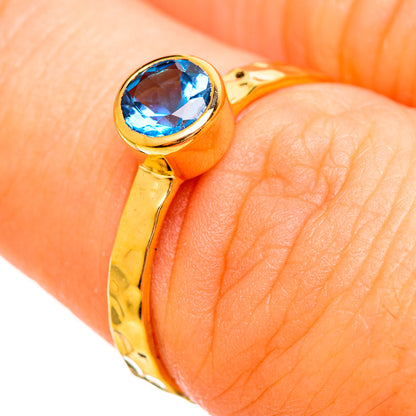 London Blue Topaz Rings handcrafted by Ana Silver Co - RING114039