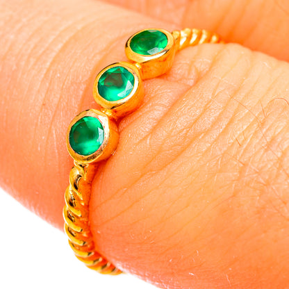 Green Onyx Rings handcrafted by Ana Silver Co - RING114041