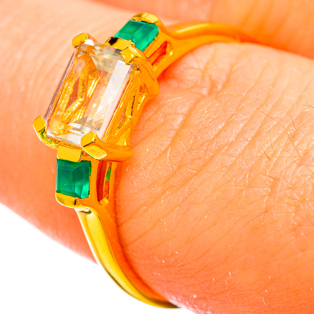 Citrine Rings handcrafted by Ana Silver Co - RING114042